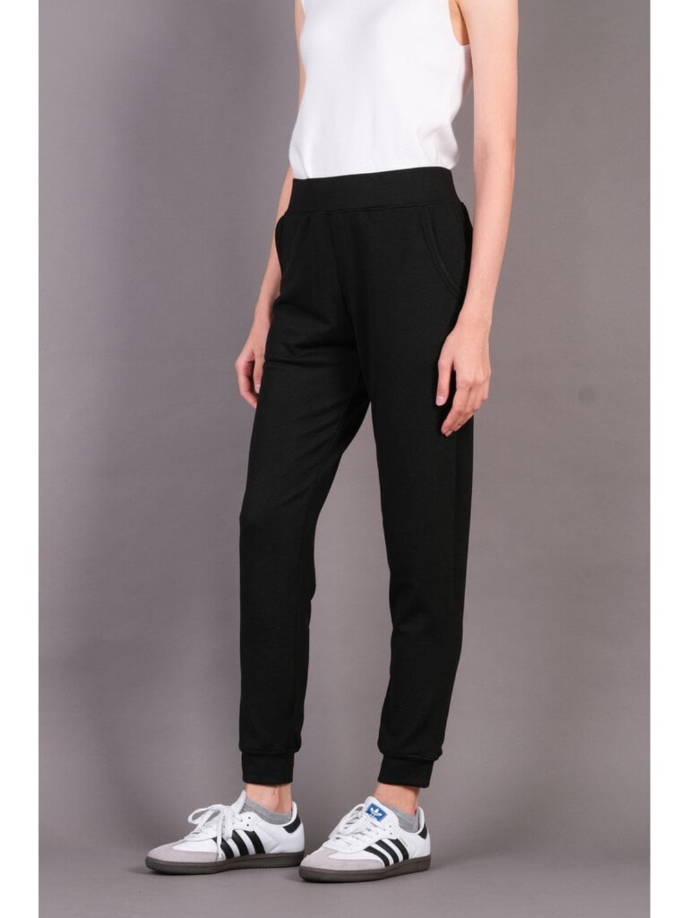 Black “Charlie” Knit Lounge Bottoms by Kozii